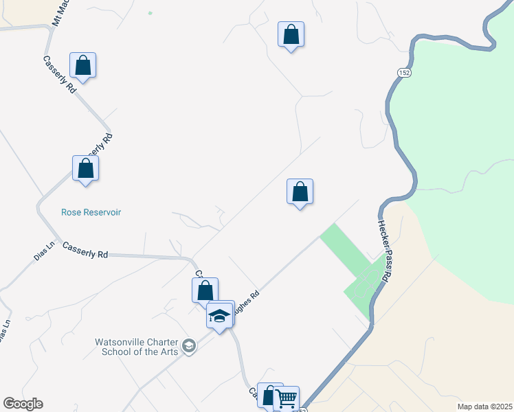 map of restaurants, bars, coffee shops, grocery stores, and more near 88 Webb Road in Watsonville