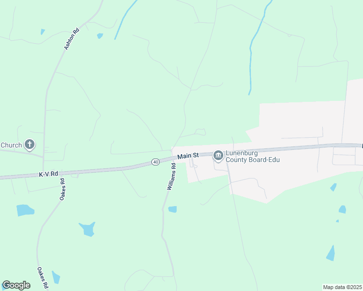 map of restaurants, bars, coffee shops, grocery stores, and more near 116 Dogwood Lane in Kenbridge
