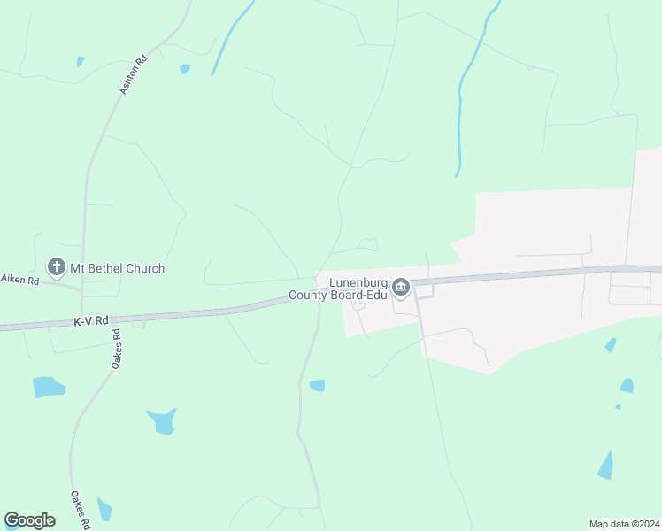 map of restaurants, bars, coffee shops, grocery stores, and more near 116 Dogwood Lane in Kenbridge