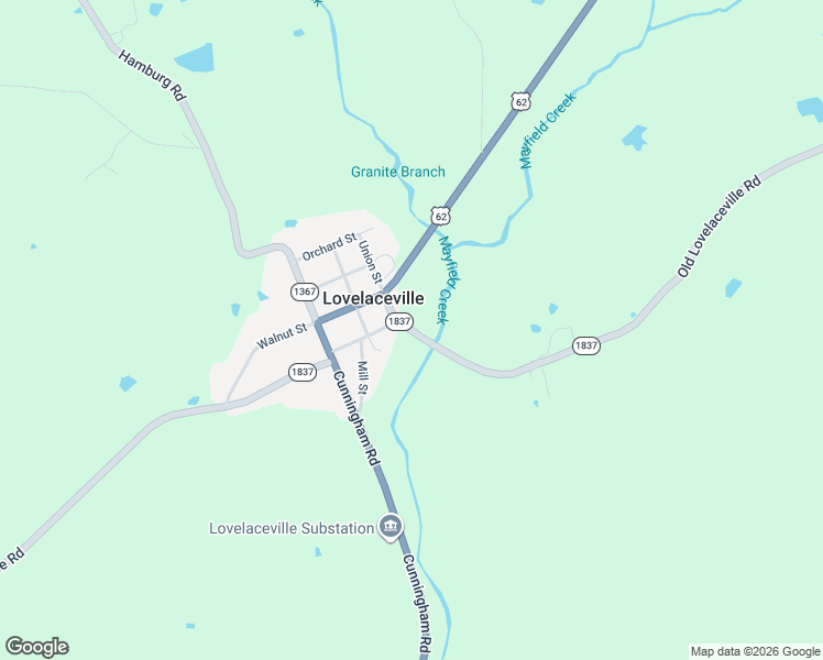 map of restaurants, bars, coffee shops, grocery stores, and more near 4300 Lovelaceville Road in Kevil