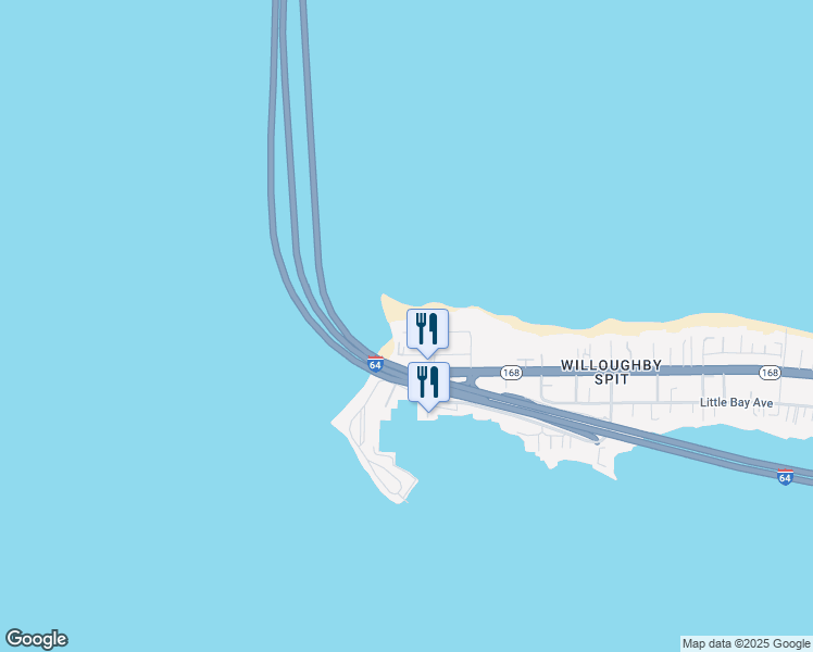 map of restaurants, bars, coffee shops, grocery stores, and more near 1554 Lea View Avenue in Norfolk