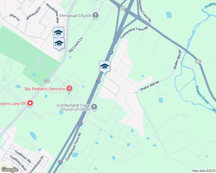 map of restaurants, bars, coffee shops, grocery stores, and more near 153 Cumberland Circle in Bowling Green