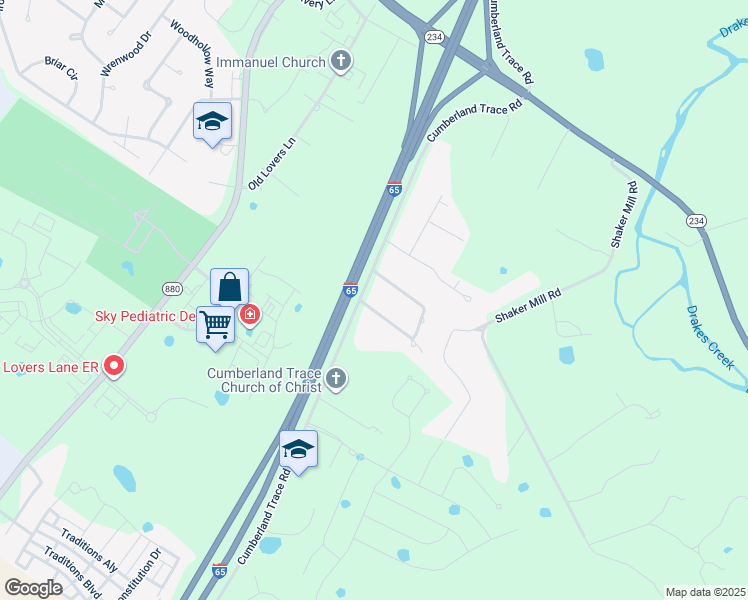 map of restaurants, bars, coffee shops, grocery stores, and more near 153 Cumberland Circle in Bowling Green