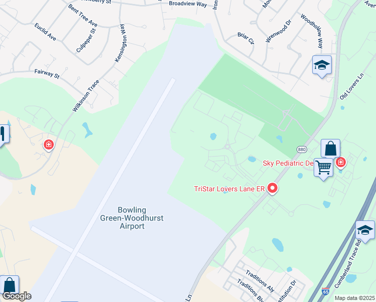 map of restaurants, bars, coffee shops, grocery stores, and more near 494 Hub Boulevard in Bowling Green
