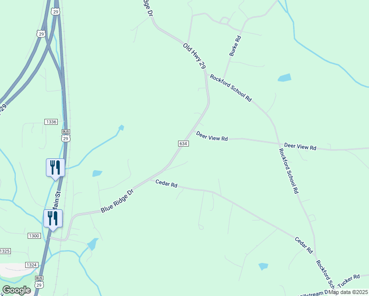 map of restaurants, bars, coffee shops, grocery stores, and more near 968 Blue Ridge Drive in Gretna
