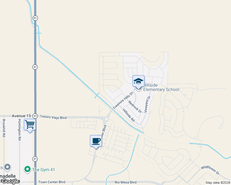 map of restaurants, bars, coffee shops, grocery stores, and more near Harvest Drive in Friant