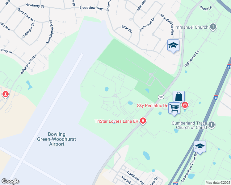 map of restaurants, bars, coffee shops, grocery stores, and more near 494 Hub Boulevard in Bowling Green