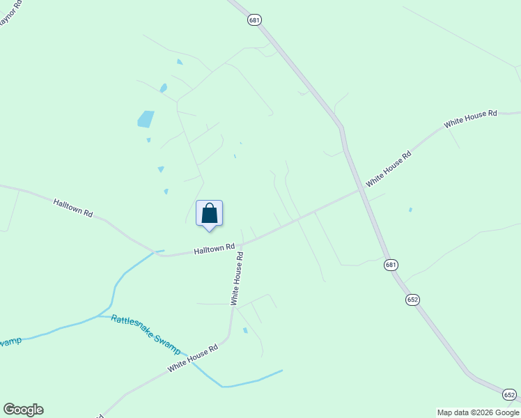 map of restaurants, bars, coffee shops, grocery stores, and more near 11061 White House Road in Smithfield