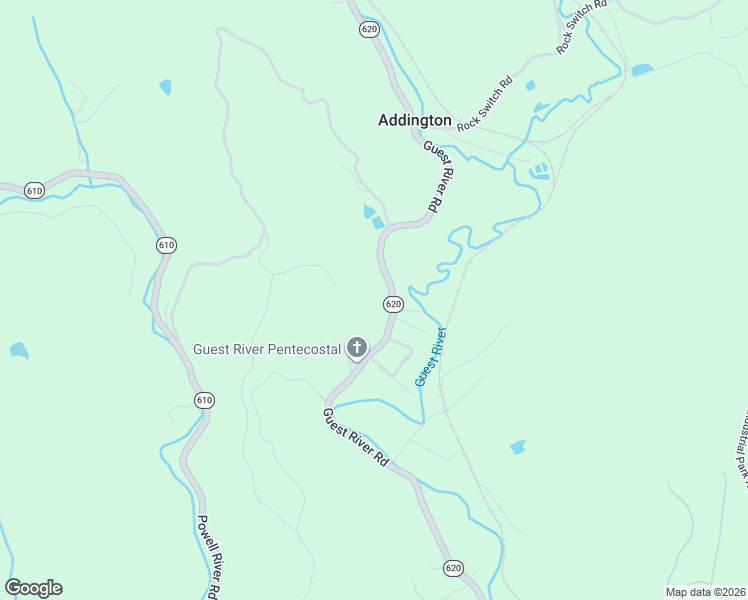 map of restaurants, bars, coffee shops, grocery stores, and more near 5822 Guest River Rd in Norton