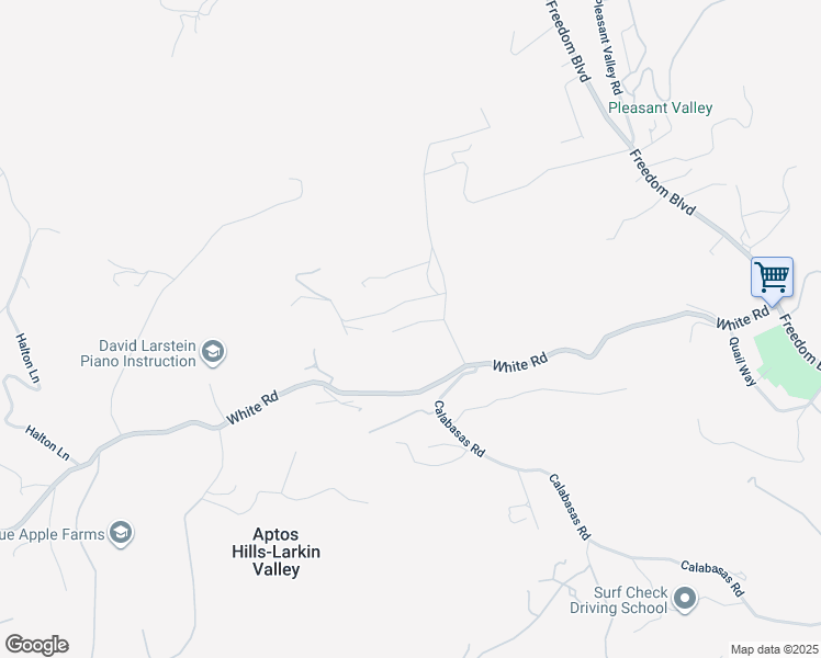 map of restaurants, bars, coffee shops, grocery stores, and more near 205 Gillette Road in Watsonville