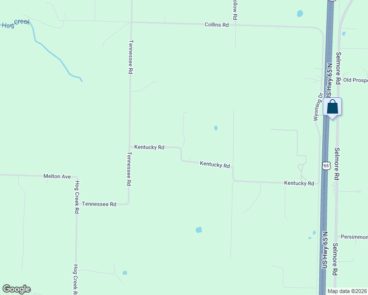 map of restaurants, bars, coffee shops, grocery stores, and more near 665-855 Kentucky Road in Ozark