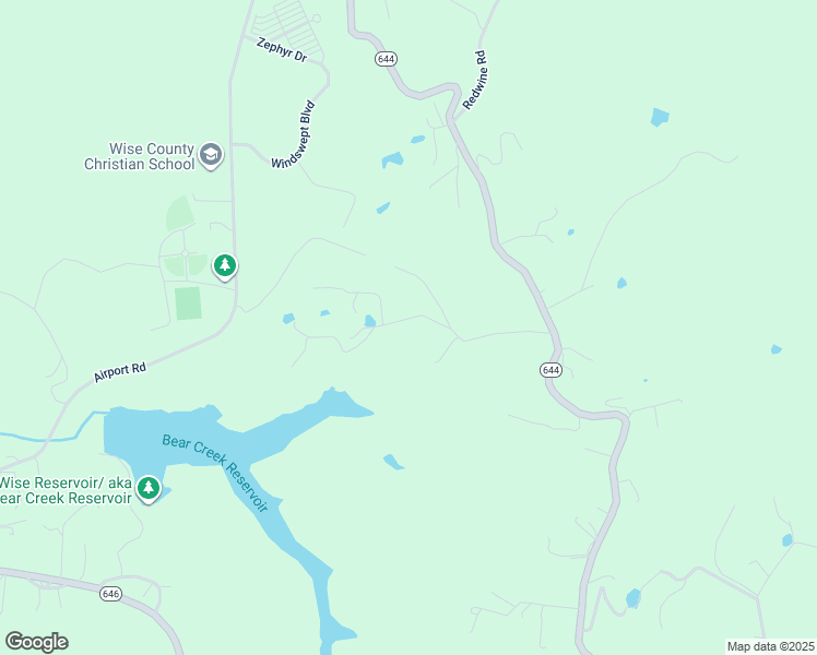 map of restaurants, bars, coffee shops, grocery stores, and more near 10506 North Reservoir Road in Wise