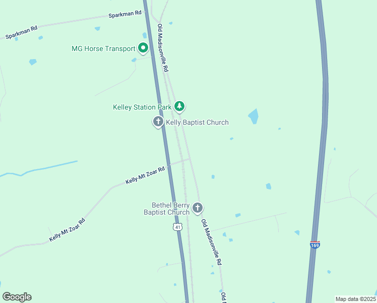 map of restaurants, bars, coffee shops, grocery stores, and more near 7301-7623 Old Madisonville Road in Hopkinsville