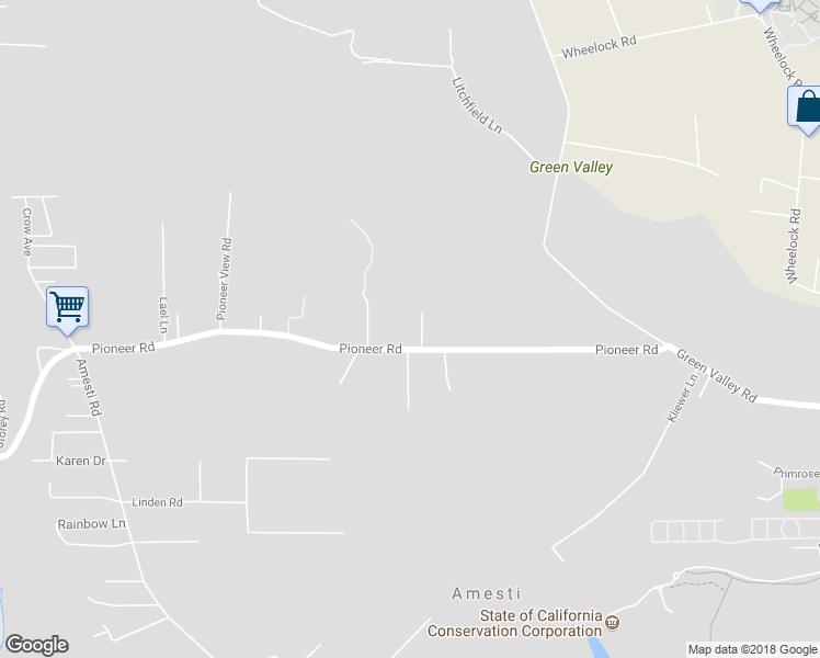 map of restaurants, bars, coffee shops, grocery stores, and more near 158 Pioneer Road in Watsonville