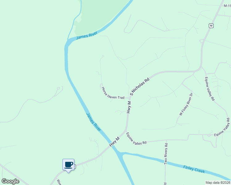 map of restaurants, bars, coffee shops, grocery stores, and more near 2010 Horse Haven Trail in Nixa