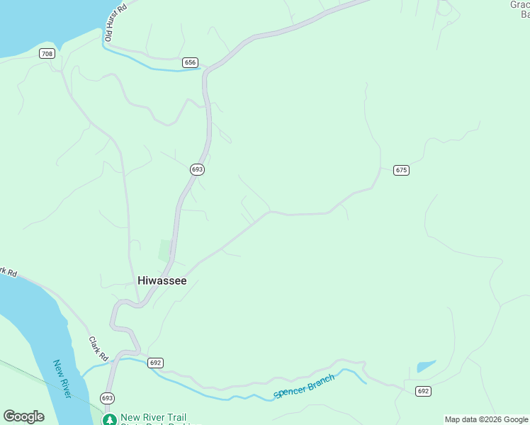 map of restaurants, bars, coffee shops, grocery stores, and more near 4917 State Road 675 in Hiwassee