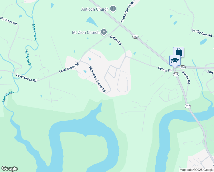 map of restaurants, bars, coffee shops, grocery stores, and more near 257 Edgewater Forest Road in Corbin