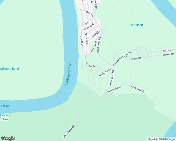 map of restaurants, bars, coffee shops, grocery stores, and more near Redbud Drive in Burnside