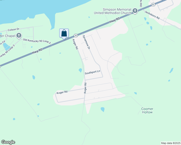 map of restaurants, bars, coffee shops, grocery stores, and more near 114 Southport Lane in Bronston