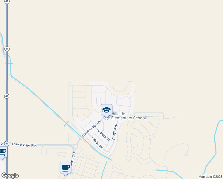 map of restaurants, bars, coffee shops, grocery stores, and more near 871 Highbranch Avenue in Madera