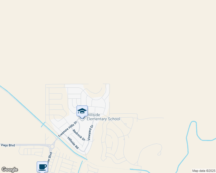 map of restaurants, bars, coffee shops, grocery stores, and more near Terrace Place in Friant