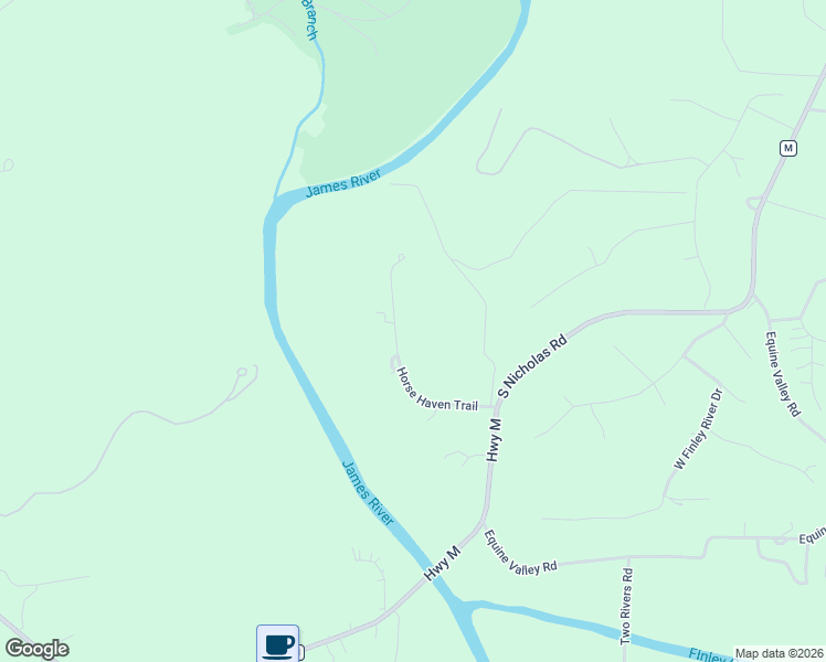 map of restaurants, bars, coffee shops, grocery stores, and more near 2064-2072 Horse Haven Trail in Nixa