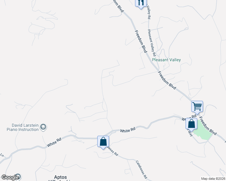 map of restaurants, bars, coffee shops, grocery stores, and more near 245 Gillette Road in Watsonville