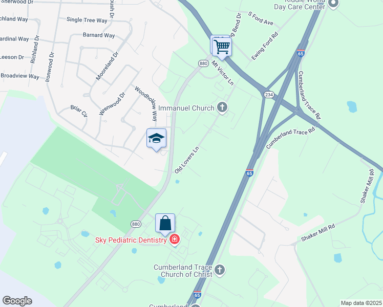 map of restaurants, bars, coffee shops, grocery stores, and more near 382-504 Old Lovers Lane in Bowling Green