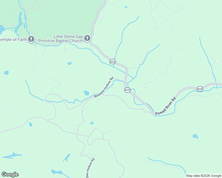 map of restaurants, bars, coffee shops, grocery stores, and more near 5961 Powell River Road in Norton