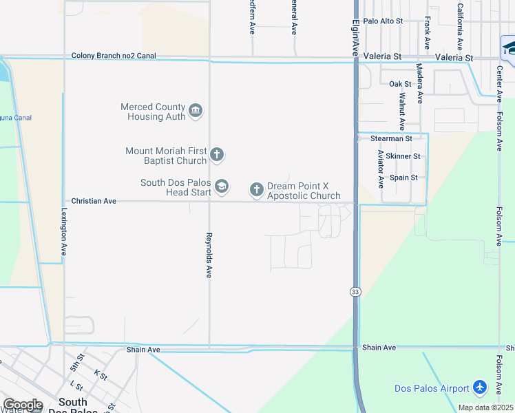 map of restaurants, bars, coffee shops, grocery stores, and more near 21562 Reynolds Avenue in Dos Palos