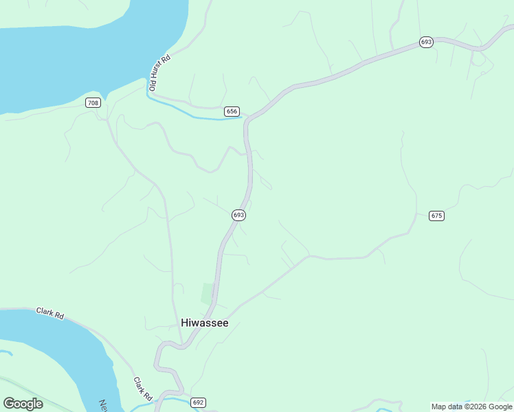 map of restaurants, bars, coffee shops, grocery stores, and more near 2420 Julia Simpkins Road in Hiwassee