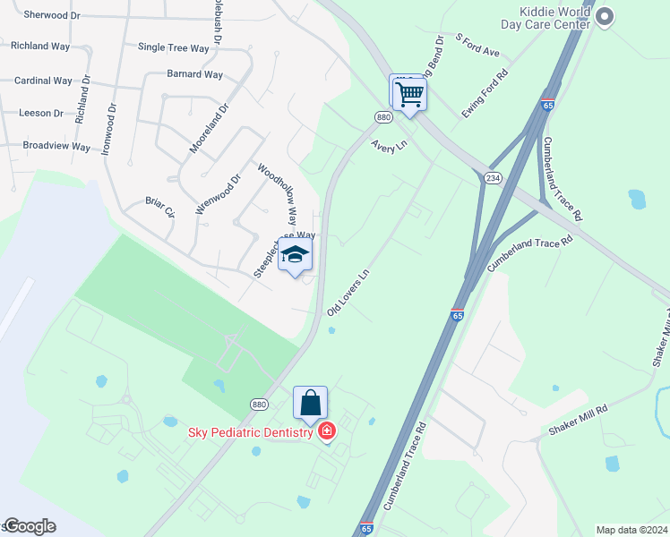 map of restaurants, bars, coffee shops, grocery stores, and more near 201-263 Lovers Ln in Bowling Green
