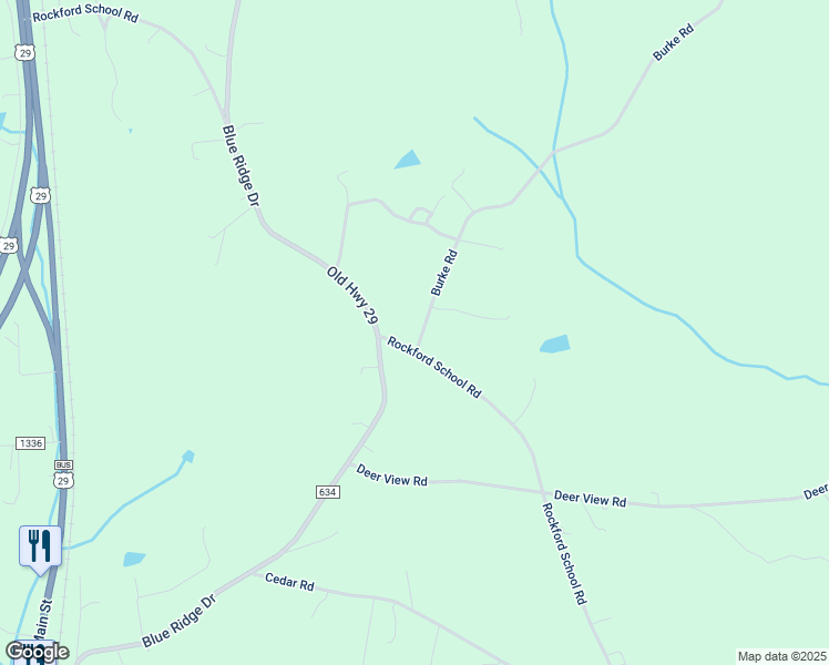 map of restaurants, bars, coffee shops, grocery stores, and more near 169 Burke Road in Gretna