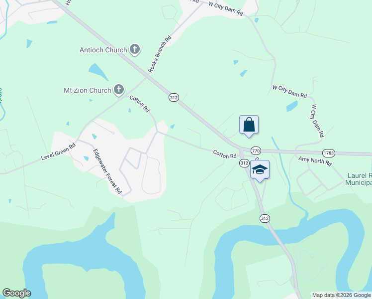 map of restaurants, bars, coffee shops, grocery stores, and more near 267 Cotton Road in Corbin