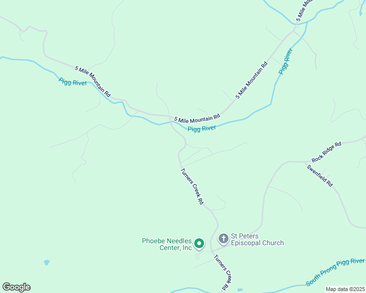 map of restaurants, bars, coffee shops, grocery stores, and more near 732 Turners Creek Road in Callaway