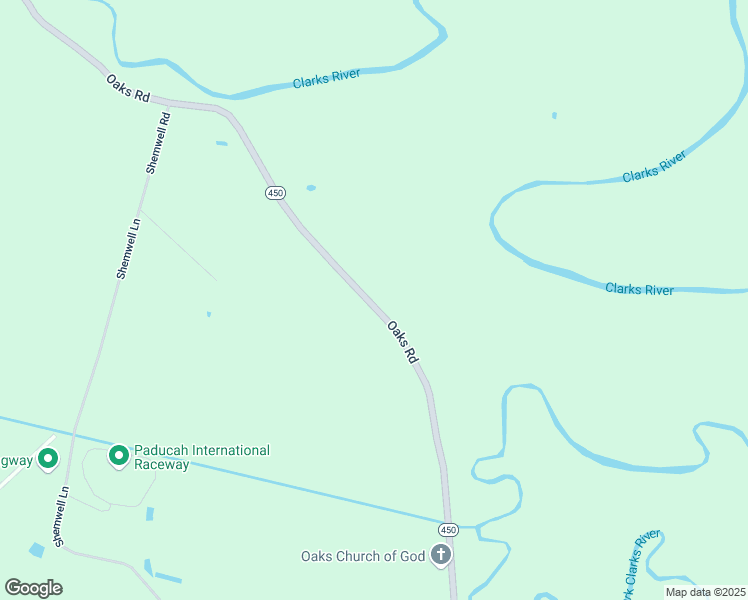 map of restaurants, bars, coffee shops, grocery stores, and more near 3222-4210 Oaks Road in Paducah