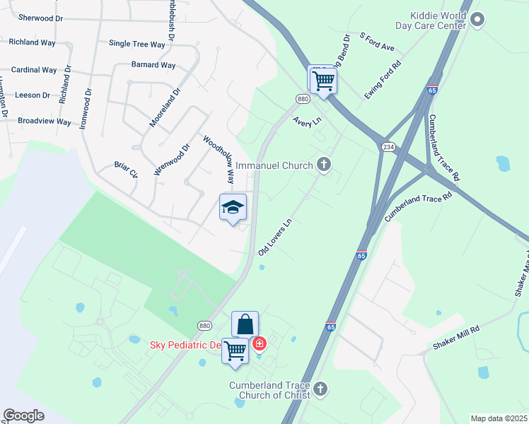 map of restaurants, bars, coffee shops, grocery stores, and more near 201-263 Lovers Ln in Bowling Green