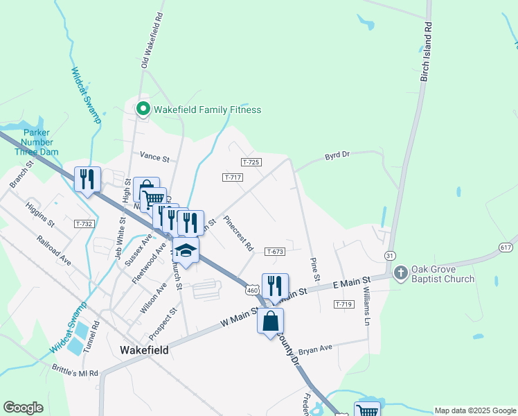 map of restaurants, bars, coffee shops, grocery stores, and more near 216 Savedge Avenue in Wakefield