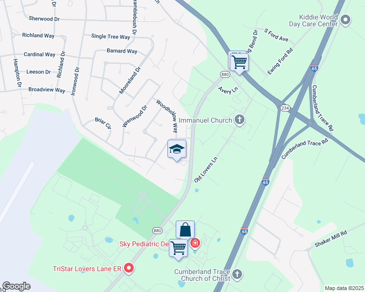map of restaurants, bars, coffee shops, grocery stores, and more near 201-263 Lovers Ln in Bowling Green