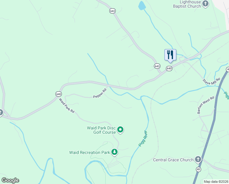 map of restaurants, bars, coffee shops, grocery stores, and more near 67 Pepper Road in Rocky Mount