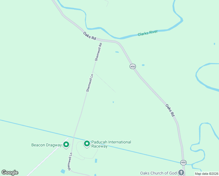 map of restaurants, bars, coffee shops, grocery stores, and more near 3800-3898 Shemwell Road in Paducah