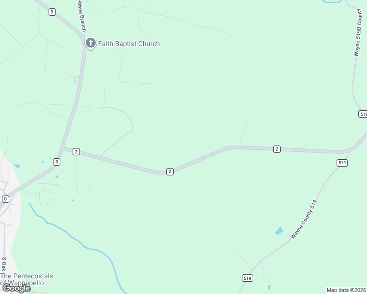 map of restaurants, bars, coffee shops, grocery stores, and more near 554 Wayne Route Z in Wappapello