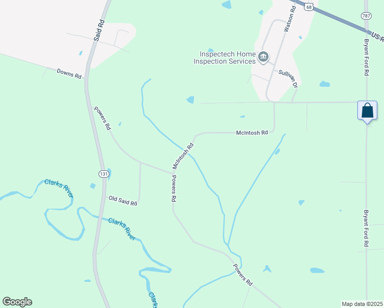 map of restaurants, bars, coffee shops, grocery stores, and more near 1251-1455 McIntosh Road in Paducah