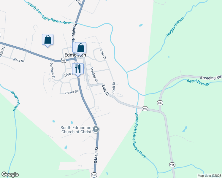 map of restaurants, bars, coffee shops, grocery stores, and more near 100-198 Scott Drive in Edmonton