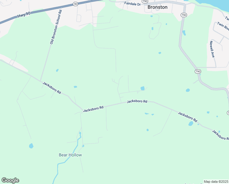 map of restaurants, bars, coffee shops, grocery stores, and more near 52 Stable Lane in Bronston