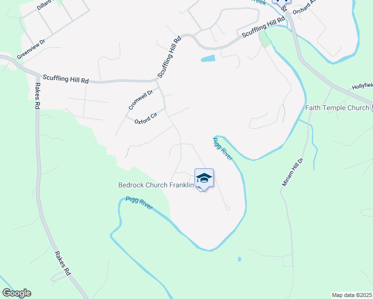 map of restaurants, bars, coffee shops, grocery stores, and more near 345 Glenn Wood Drive in Rocky Mount