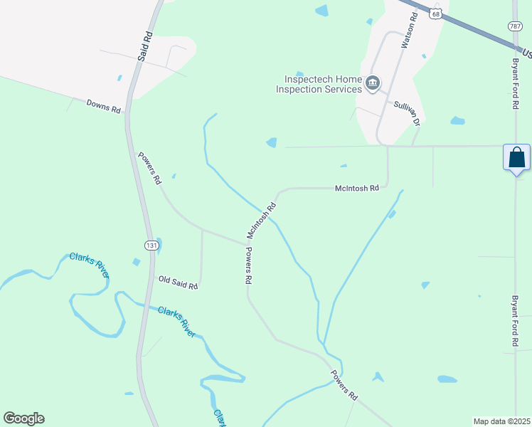 map of restaurants, bars, coffee shops, grocery stores, and more near 1251 McIntosh Road in Paducah