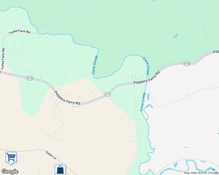 map of restaurants, bars, coffee shops, grocery stores, and more near Peppers Ferry Road in Wytheville