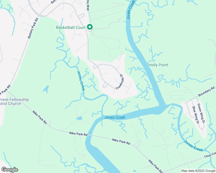 map of restaurants, bars, coffee shops, grocery stores, and more near 20568 Captain's Walk in Smithfield