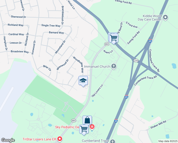 map of restaurants, bars, coffee shops, grocery stores, and more near 703 Steeplechase Way in Bowling Green